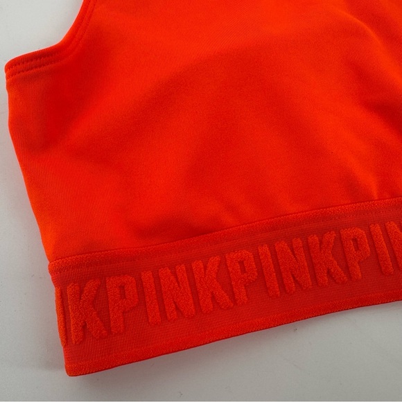Victoria Secret Orange Sports Bra With Pads Medium - Picture 2 of 4